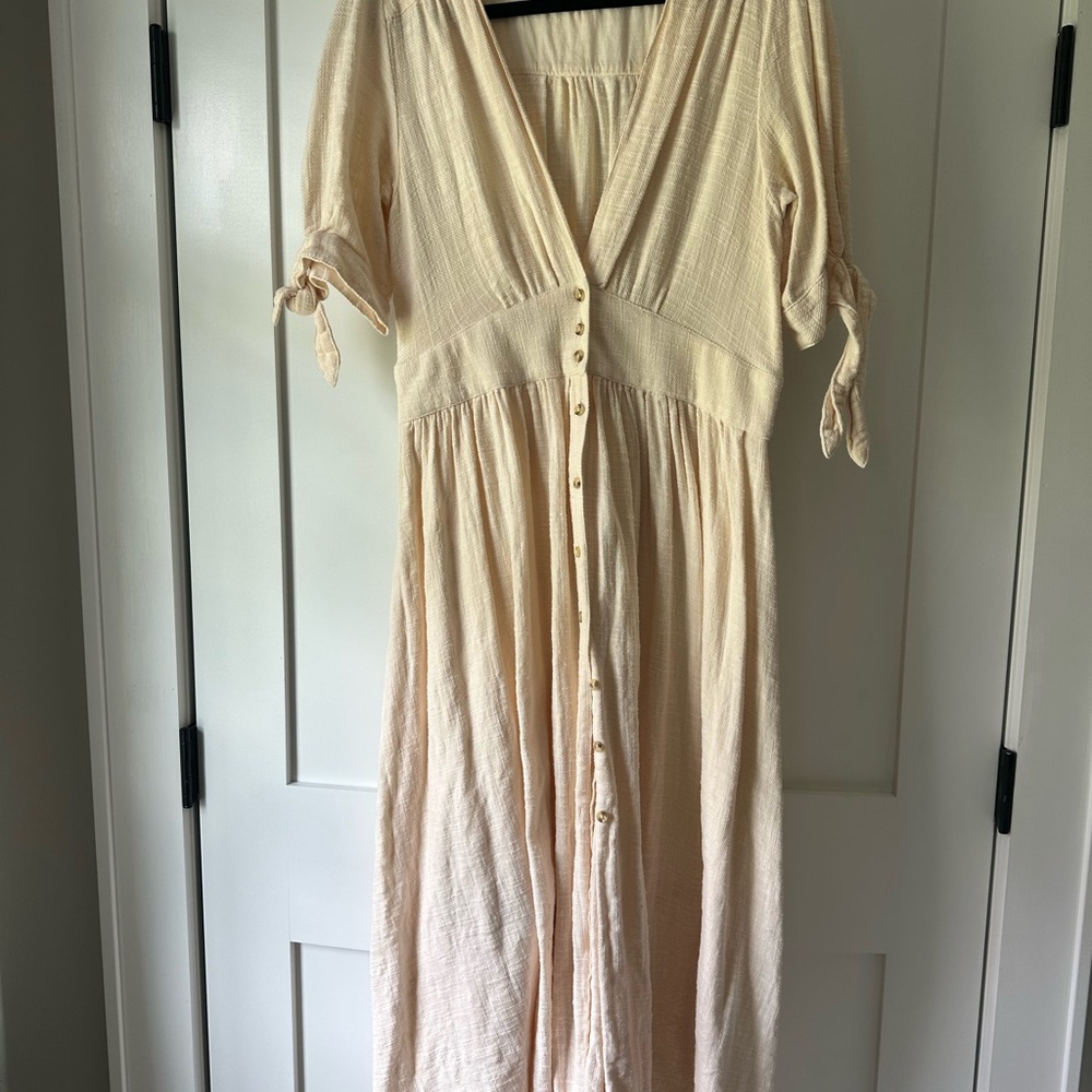Free People Cream Dress